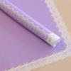 Papel de niebla Han Su con borde de encaje material floral ramo papel de envolver impermeable florista coreano material para envolver flores