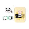 Cargador rápido creativo cabeza cable de datos de cuero gato panda adecuado para enchufe de teléfono móvil Apple Huawei traje de cable de datos