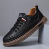 Zapatos de Cuero 2026 Estilo Nuevo Punta Redonda Versátiles Casuales para Hombre, Cuero Suave, Suela Suave, Zapatillas Slip-On Otoño e Invierno, Zapatos Cómodos para Hombre