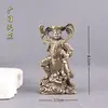 Estatuas de Latón Puro de los Cuatro Reyes Celestiales, Deidades Guardianas Vajra, Pequeños Adornos para la Adoración, Decoración para el Hogar de la Sala de Estar y Decoraciones de Mesa