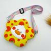 Monedero Infantil Transfronterizo Lindo Divertido Lindo Pato Flor de Ciruelo Bolsa de Silicona Bolso Bandolera de Moda Mochila de Dibujos Animados Billetera Pequeña