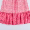Vestido Camisa Midi Estampado de Manga Larga para Mujer Estilo Europeo y Americano Primavera 2025 11325