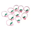 Gomas para el pelo de frutas para niños, lindas diademas de fresa, cuerdas para el pelo de niñas, gomas elásticas, dulces y nuevas diademas de princesa duraderas