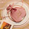 Bolsa de Dulces para Boda, Bolsa de Terciopelo de Lujo para Boda, Recuerdo de Boda, Caja de Dulces para Boda, Bolsa de Dulces de Compromiso Estilo Ins