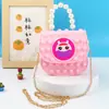 Bolso Bandolera Vanguardia para Hombro Niños Bandolera Bolso de Mano Perla Burbuja Bolso Bandolera de Silicona para Hombro Bolso Gelatina