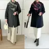 Zy259189 Da Ai Mei Yuan 2025 Otoño/Invierno Nuevo Estilo Coreano Holgado Adelgazante Cuadros Estilo Chanel Abrigo de Lana