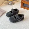 Zapatos de Algodón para Niños con Felpa Estilo Birkenstock Zapatos Individuales Zapatos para Mujer 2026 Nuevos Otoño e Invierno Zapatos Peludos para Bebé Se Prefiere Gran Cantidad