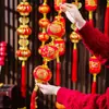 2026 Año del Caballo Bendición de Año Nuevo Cadena de Caracteres de Linternas Pequeñas para Inauguración de Casa Decoraciones de Puerta para Exteriores y Interiores Colgantes de Pared