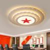 Lámpara de Techo LED Estrella de Cinco Puntas, Luminaria Circular Grande Modelo Nuevo para Auditorios, Oficinas y Salas de Conferencias Modelo de 2m