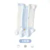 Calcetines para Bebé Nuevos de Malla Verano Ultra Delgados de Malla Recién Nacido Calcetines Altos Hasta la Rodilla Verdes Calcetines Anti-Mosquitos Dibujos Animados