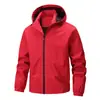 Chaqueta cortavientos impermeable para hombre con capucha, estilo primavera y otoño, chaqueta deportiva casual, para uso en exteriores, admite impresión personalizada a partir de imagen