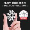 Llave de Copo de Nieve Multifuncional Llavero Portátil Hexagonal Grueso Acero de Alto Carbono Octagonal Mini Herramienta Llave Universal