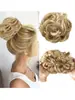 Diadema Elástica para el Cabello Estilo Europeo y Americano Anillo para Cabello Rizado Postizo Invisible Hacedor de Moños Esponjosos Postizo para Moño