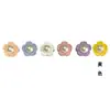 Botões de Flor de Pérola Plástica Botões Coloridos Fofos Roupas Infantis Jaqueta Top Camisa Tricô Roupa Fivela Decorativa