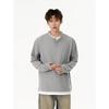 Primavera 2025 Nueva Camiseta de Dos Piezas Falsas Sudadera 280g Wafflick Talla Grande para Hombre Marca de Moda Japonesa Chaqueta para Estudiantes
