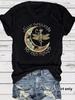 Amazon cross-border comércio exterior lua libélula padrão impressão nova manga curta moda feminina camiseta feminina em estoque atacado
