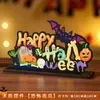 Decorações de Halloween Decorações de Abóbora de Madeira para Mesa Decorações para Festa em Bar Crianças Jardim de Infância Layout de Cena