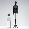 Maniquí de Vestido de Novia para Mujer de Medio Cuerpo Soporte de Exhibición en Ventana Cuerpo Humano Falso Maniquí Negro de Cuerpo Completo para Exhibición de Vestidos