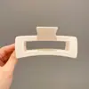 Pinza Geométrica Simple para el Cabello, Pinza de Moda para la Parte Trasera de la Cabeza, Pinza Femenina de Color Café, Accesorio para el Cabello de Pinza de Tiburón de Alta Gama y Exquisito