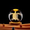 Cross-border especial para tartaruga 3d laser interior escultura bola de cristal luminosa luz noturna ornamentos artesanais decorativos
