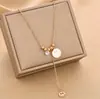 Collar Cruzado de Acero de Titanio para Mujer, Amor de Moda Transfronterizo, Diseño de Nicho de Lujo Ligero, Completamente de Acero de Titanio, Cadena para Clavícula con Temperamento que No se Desvanece