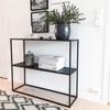Mesa de pasillo minimalista moderna, mesa auxiliar de pared decorativa, mueble de pasillo, estante de pared nórdico, mesa de pasillo, estantería de hierro