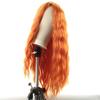Pelucas para Mujeres Europeas y Americanas con Raya Media Cabello Largo Rizado, Permanente de Maíz, Set de Ondas de Agua, Venta al por Mayor desde el Fabricante, Flequillo al Aire, Fibra de Alta Temperatura