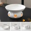 Mesa Aquecida Cerâmica para Restaurante de Hotel, Louça Isolada, Prato, Panela Seca, Mesa Aquecida, Placa Aquecedora, Fogão de Mesa