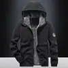 Chaqueta de Polar para Hombre de Otoño e Invierno Más Vendida Chaqueta Gruesa Cálida a Prueba de Frío con Capucha Ropa para Hombre Abrigo Superior Transfronterizo