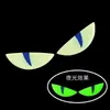 Adesivos Olho de Diabo Luminosos, Decalques Olho de Gato, Adesivos Luminosos Criativos Personalizados para a Noite, Adesivos Impermeáveis para Motocicleta Elétrica