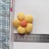 Flor de cinco pétalos de tela accesorios de flor pequeña hechos a mano relleno de algodón pasador broche accesorios decoración de ropa bolsa zapatos y calcetines