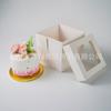 Caja de embalaje para pasteles, repostería barata y exquisita, al por mayor, cuadrada, con tapa