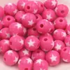 Cuentas de Estrella de Cinco Puntas de Dos Colores Contrastantes de 12 mm Cuentas con Agujero Recto Material para Accesorios de Cadena de Teléfono Móvil Collares de Joyería Hecha a Mano DIY