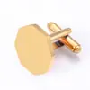 Ventas Directas de Fábrica Nuevo Producto Transfronterizo Gemelos Botones de Camisa para Hombre Gemelos Acero Inoxidable 18mm Gemelos Octagonales