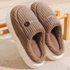 Pantuflas de algodón para niñas, otoño e invierno, impermeables, cálidas, con forro polar, sencillas, para el hogar, para hombre, 2024