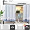 [Enviar Anel de Pendurar e Corda] Cortina de Cama para Dormitório de Estudantes Universitários Cama Inferior Cama Superior Beliche Desenho Animado Cortina de Cama para Dormitório Pacote Completo