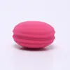 Esponja de Maquillaje Personalizada con Forma de Macarrón, Redonda en Capas, Ultra Suave, No Absorbe Polvo, Adecuada para Uso Seco y Húmedo, Se Puede Procesar