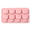 Molde de Gesso de Gatinho Cartoon Fofo de 8 Peças Boneca Coolomi Cristal Epóxi Artesanal DIY Molde de Epóxi