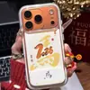 Rosa y Dorado 2026 Año del Caballo Adecuado para Funda de Teléfono Apple 17 Iphone16/15/14Promax Modelo de Año Nuevo