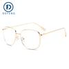 Defeng 200102 nuevos gafas anti-luz azul lente plana grande marco grande marco para miopía calidad de lanzamiento ins