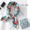 Moda Coreana 2020 Bufanda Pequeña Estampada de Seda Bufanda Cuadrada Pequeña Bufanda Decorativa Profesional para Mujer