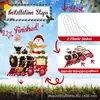 2025 Cruzamento de Fronteira Novo Cartão de Chão de Natal Trem de Pátio Externo Papai Noel Boneco de Neve Placa de Decoração Festa