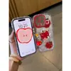 Funda Roja de Manzana para iPhone 16promax para Apple 15 12pro Personalidad Max Creativa 11