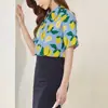 Camisas de Manga Corta con Cuello Estampadas de Sensación Fría para Hombres y Mujeres, Tops Casuales Versátiles y de Moda con Textura de Algodón de Alta Calidad, Camisas Elegantes