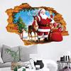 Puertas y ventanas de vidrio navideñas transfronterizas ventana restaurante centro comercial sala de estar autoadhesivo decorativo festivo pegatina de pared navideña XH7244