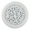 Cuentas Acrílicas de Agujero Grande de 20 mm Cuentas con Letras Inglesas Hebillas de Zapato Letras Cuentas Sueltas Accesorios para Joyería Hecha a Mano DIY