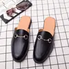 Zapatos de Hombre Transfronterizos Talla Grande 45 Zapatos Casuales Nuevos Zapatos de Cuero de Estilo Británico Modernos Zapatos sin Cordones Zapatos Perezosos Zapatos de Cuero de Media Puesta