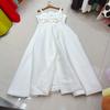 Vestido Princesa Exquisito Francês Estilo Europeu e Americano Nanyou com Alças, Laço, Sem Mangas Longo, Vestido Formal