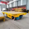 Vehículo de Transferencia sobre Rieles para Manejo de Materiales de Taller de Fábrica Vehículo Eléctrico de Plataforma Plana Alimentado por Cable de 380V Vehículo de Plataforma Plana Controlado Remotamente