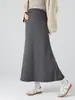 Falda de maternidad JQ Jingqi, colección otoño/primavera 2026, nueva falda midi de cintura alta, corte A favorecedor para mujeres embarazadas
